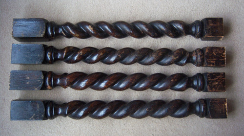 Barley twist chunky spindles - twist,