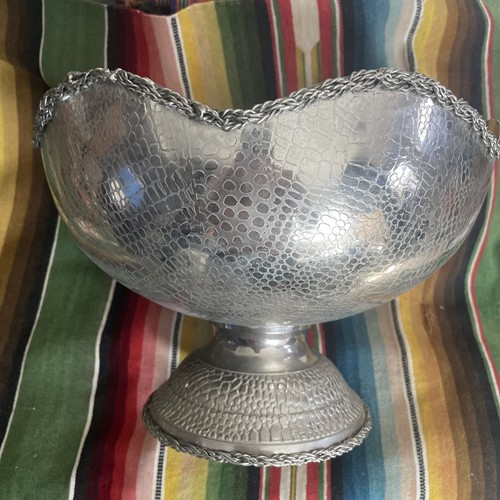 Large silver plare punch - silver,