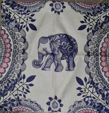 Elephant Design Cushion Cover