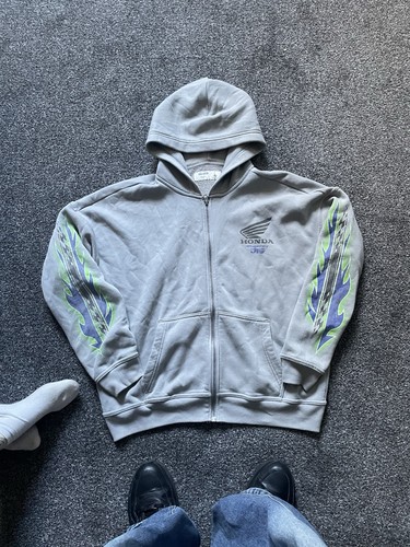 Vintage honda flame zip - vintage, hoodie