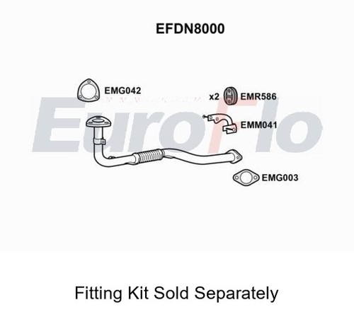 Pipe front exhaust system - pipe,