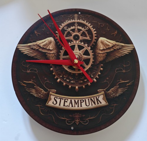 Steampunk wings cogs tin - steampunk,
