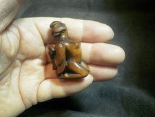Hand Carved wood netsuke
