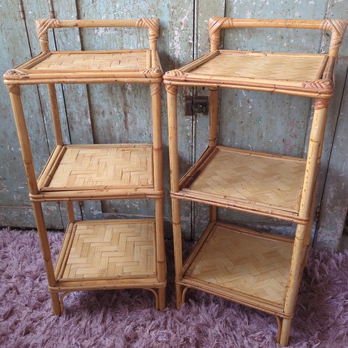 Pair vintage bamboo - pair, of