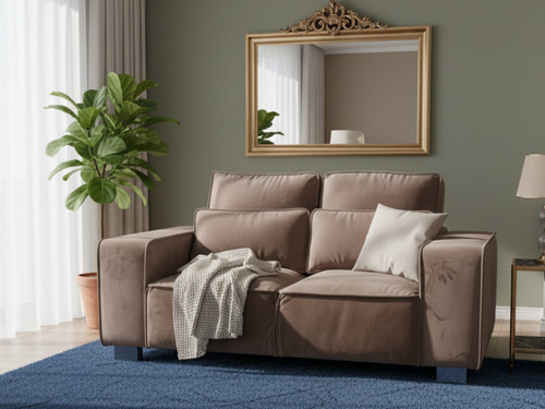 Large seater sofa mink - large,