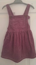 dark lilac cord dungaree dress size 1.5-2 yrs NEXT
