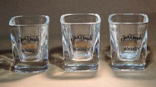 3 x Jack Daniel’s Whiskey  Shot Glasses  6.5 cm tall