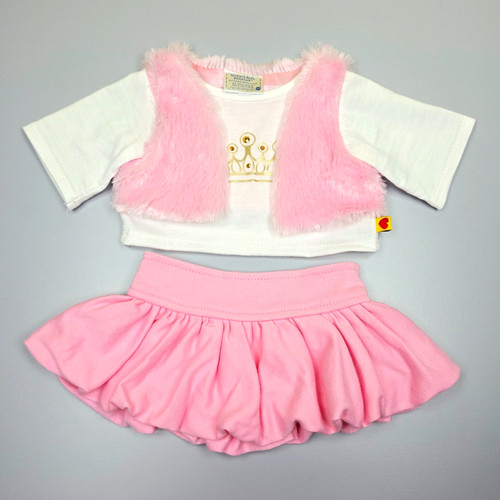 Build bear white crown top - build,
