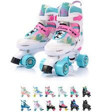 Retro Roller Skates Roller Skate Kids Inline Skates Quad ABEC7 Adjustable LED