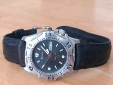 Bulova Marine Star Mens Leather Strap Watch 96C03