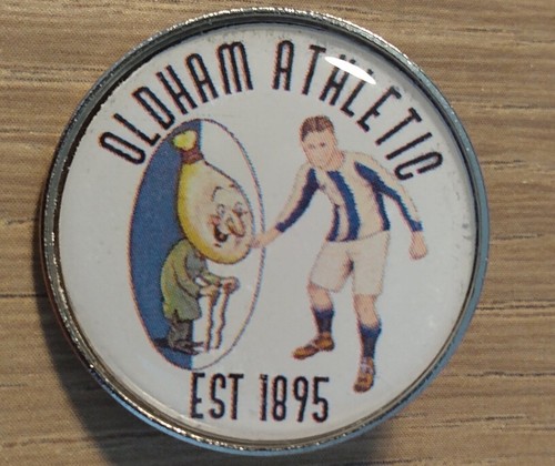 Retro oldham athletic pin - athletic,