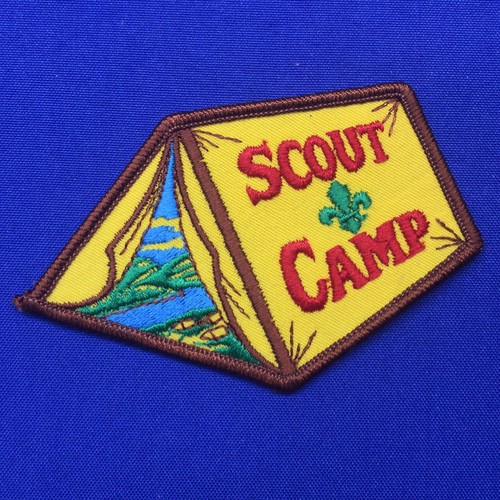 Boy scout camp tent patch - tent,
