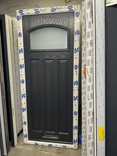 Brand New  Anthracite Grey Composite Door In White Frame- 890 X 2090 Mm