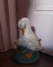 Two geese doorstop 