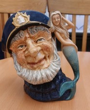 Vintage Large Toby Jug Ceramic By ROYAL DOLTON Old Salt