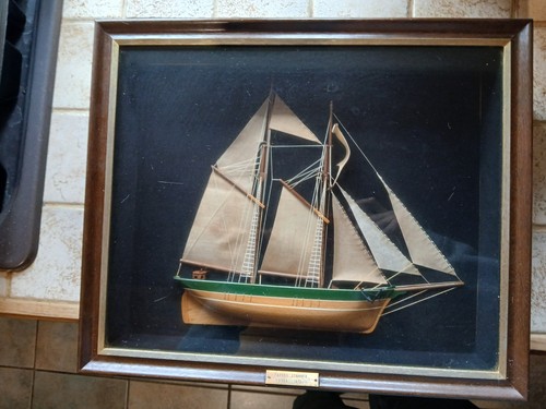 Topsail schooner diorama - diorama,