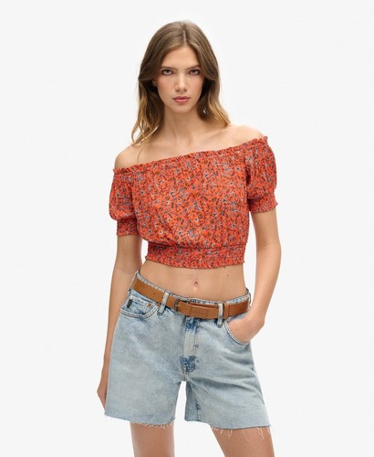 Superdry womens smocked short - superdry,