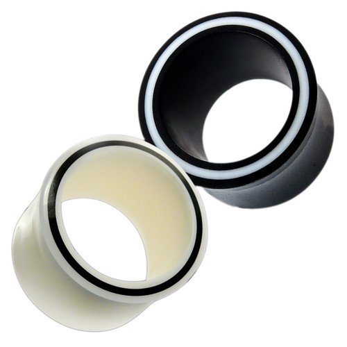 Horn flesh tunnel bone plug - flesh,