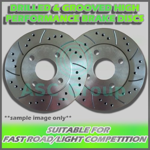 Front drilled and grooved - 2x,