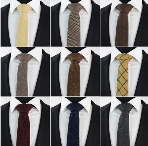 Wool men ties - ties, tweed