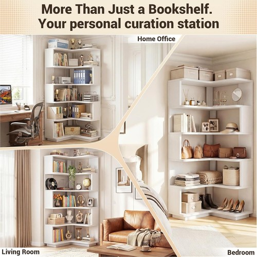 Tier corner bookshelf - 5,