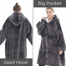 Long Hoodie Snuggle Blanket