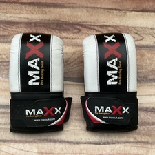 Black & White MAXX Storm 8oz Boxing Sparring Punching Training Gloves Mitts