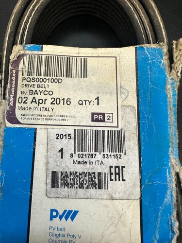 Drive belt fit range - drive,