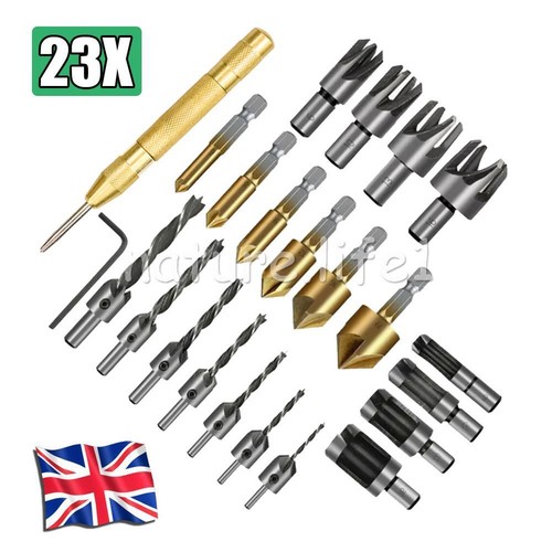 23pcs wood chamfer drilling - wood,