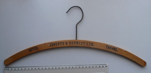 Vintage wooden coat hanger - wooden,