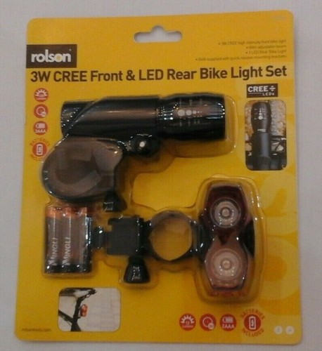 Rolson cree front rear bike - rear,