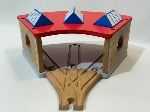 Wooden engine shed for train - engine,