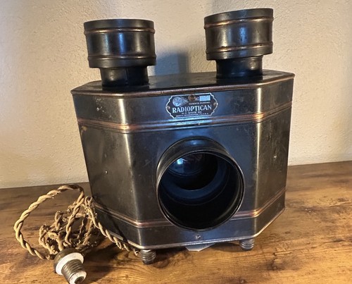 Antique white radioptican - h.c.,