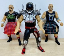 Set of 3 WWF/WWE action figures inc. Mosh, Thrasher, Hawk - Headbangers/LOD 2000