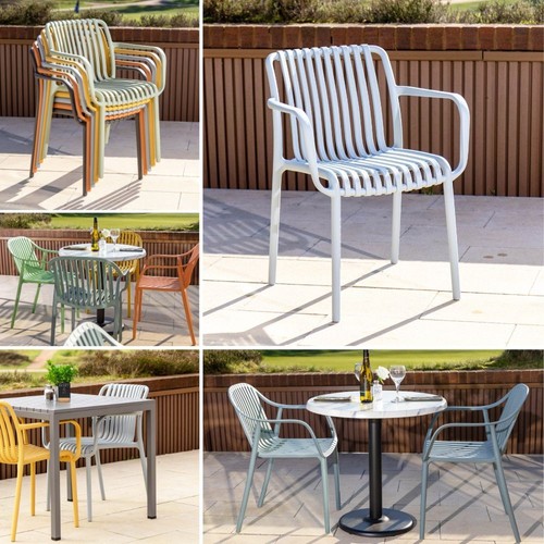 Blue stackable outdoor garden - blue,