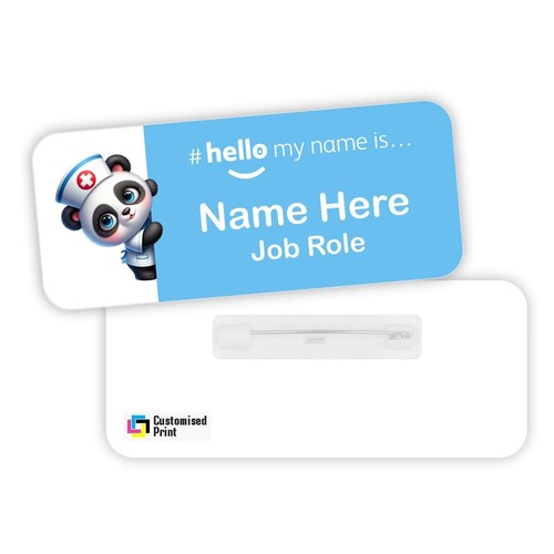 Hello name badge - name,