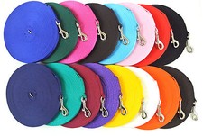 5ft-100ft Long Dog Training Leads Obedience Recall Puppy Leash Strong 13mm Wide