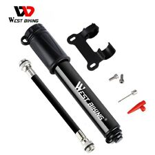 WEST BIKING Mini Bike Bicycle Tyre Air Inflator Hand Pump Schrader Presta Valve