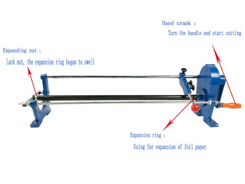 Manual foil paper cutter - cutter, hot