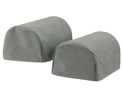 Sage green chenille - chenille, pair
