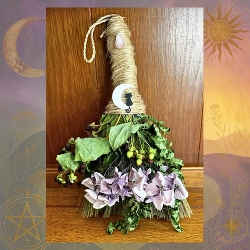 Handmade altar besom broom - handmade,