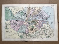 Antique city map / plan of