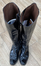 Peter Kaiser Boots Size 5 Black patent leather Knee high