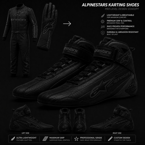 Professional kart racing - go,