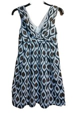EMILY AND FIN cotton sleeveless summer dress black & white size S