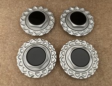 BBS BMW twist lock centre caps X 4 Style 5 / RZ 14” 151mm diameter silver finish