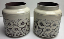 Hornsea Pottery Cornrose Vintage 2 x Storage Canisters