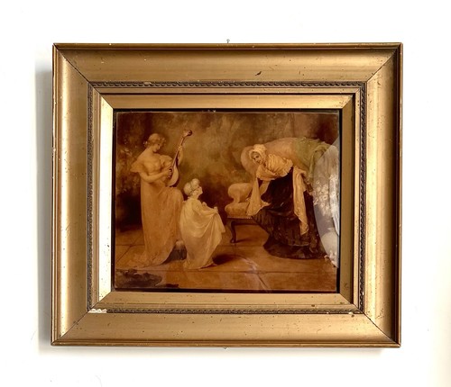 Antique victorian crystoleum - victorian,