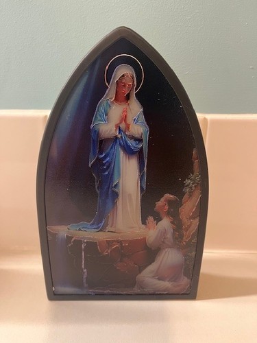 Our lady lourdes metal - of,