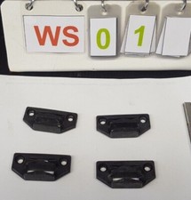 4 X CARAVAN MOTORHOME POLYPLASTIC WINDOW CATCH LOCK PLATE HOLE CENTRES 38mm